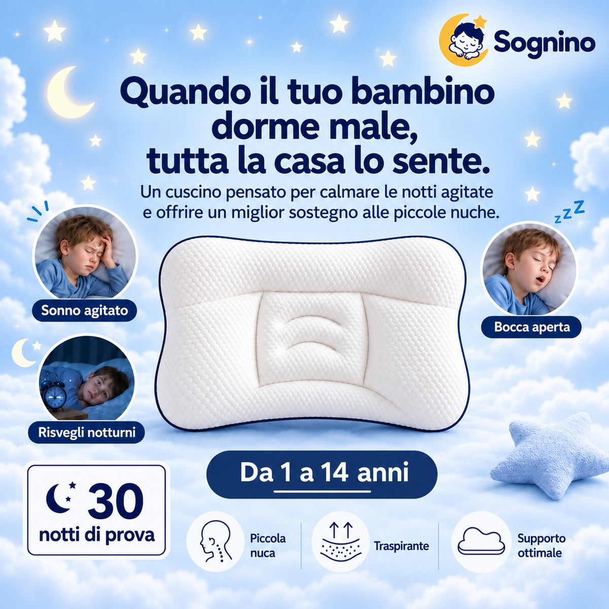 Cuscino per bambini